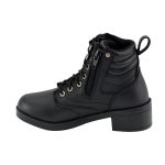 Milwaukee Leather MBK9275 Boys Black Lace-Up Boots with Side Zipper Entry - Image 5