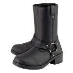 Milwaukee Leather MBK9280 Boys Classic Black Harness Biker Boots - Image 6