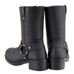 Milwaukee Leather MBK9280 Boys Classic Black Harness Biker Boots - Image 8