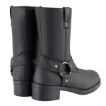 Milwaukee Leather MBK9280 Boys Classic Black Harness Biker Boots - Image 9