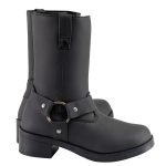 Milwaukee Leather MBK9280 Boys Classic Black Harness Biker Boots - Image 10