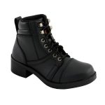 Milwaukee Leather MBK9285 Boys Black Lace-Up Biker Style Boots - Image 4
