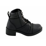 Milwaukee Leather MBK9285 Boys Black Lace-Up Biker Style Boots - Image 9