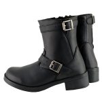 Milwaukee Leather MBK9290 Boys Black Classic Engineer Style Biker Boots - Image 7