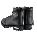 Milwaukee Leather MBL200 Women’s Black Leather Lace-Up Motorcycle RiderBoots w/Side Zipper - Image 7