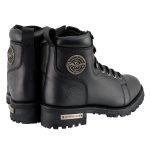 Milwaukee Leather MBL200 Women’s Black Leather Lace-Up Motorcycle RiderBoots w/Side Zipper - Image 8