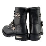 Milwaukee Leather MBL201 Women’s Black Leather Lace-Up Motorcycle Rider Boots w/ Buckles - Image 8