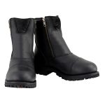 Milwaukee Leather Women’s Black Premium Leather Double Sided Zipper Motorcycle Riding Boots MBL202 - Image 2