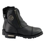 Milwaukee Leather Women’s Black Premium Leather Double Sided Zipper Motorcycle Riding Boots MBL202 - Image 9