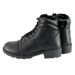 Milwaukee Leather Women’s Black Leather Lace-Up Motorcycle Rider Boots with Side Zipper MBL9300 - Image 8