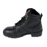 Milwaukee Leather Women’s Black Leather Lace-Up Motorcycle Rider Boots with Side Zipper MBL9300 - Image 4