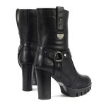 Milwaukee Leather MBL9303 Women’s Classic Black Leather Casual Fashion Boots with Block Heel - Image 7