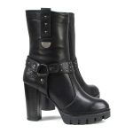 Milwaukee Leather MBL9303 Women’s Classic Black Leather Casual Fashion Boots with Block Heel - Image 8