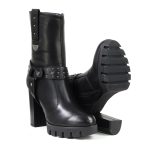 Milwaukee Leather MBL9303 Women’s Classic Black Leather Casual Fashion Boots with Block Heel - Image 9