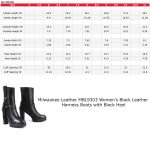 Milwaukee Leather MBL9303 Women’s Classic Black Leather Casual Fashion Boots with Block Heel - Image 3