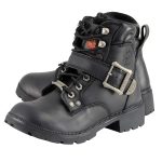 Milwaukee Leather MBL9310 Women’s Lace-Up Black Leather Engineer Motorcycle Rider Boots - Image 6