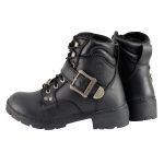 Milwaukee Leather MBL9310 Women’s Lace-Up Black Leather Engineer Motorcycle Rider Boots - Image 7