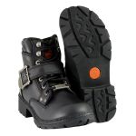 Milwaukee Leather MBL9310 Women’s Lace-Up Black Leather Engineer Motorcycle Rider Boots - Image 2