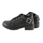 Milwaukee Leather MBL9311 Women’s Black Leather Lace-Up Motorcycle Riding Shoes with Anti-Slip Outsole - Image 6