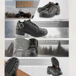 Milwaukee Leather MBL9311 Women’s Black Leather Lace-Up Motorcycle Riding Shoes with Anti-Slip Outsole - Image 2