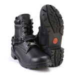 Milwaukee Leather MBL9312 Women’s Black Leather Lace-Up 7-Inch Harness Motorcycle Rider Boots w/ Buckle - Image 2