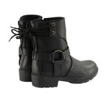 Milwaukee Leather MBL9313 Women’s Black Leather Harness Zip-Up Motorcycle Rider Boots w/ Back Laces - Image 8