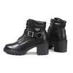 Milwaukee Leather MBL9316 Women’s Black Leather Lace-Up Motorcycle Biker Riding Boot with Harness Ring - Image 5
