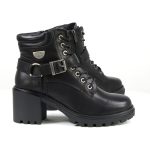 Milwaukee Leather MBL9316 Women’s Black Leather Lace-Up Motorcycle Biker Riding Boot with Harness Ring - Image 8