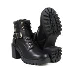 Milwaukee Leather MBL9316 Women’s Black Leather Lace-Up Motorcycle Biker Riding Boot with Harness Ring - Image 9