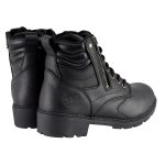 Milwaukee Leather MBL9320 Women’s Premium Black Leather Lace-Up Motorycle Riding Boots with Side Zipper - Image 7