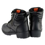 Milwaukee Leather MBL9321WP Women’s Black Waterproof Lace-Up Motorcycle Biker Rider Boots w/ Side Zipper - Image 7