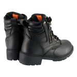Milwaukee Leather MBL9321WP Women’s Black Waterproof Lace-Up Motorcycle Biker Rider Boots w/ Side Zipper - Image 8