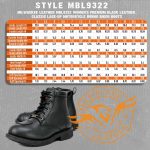 Milwaukee Leather MBL9322 Women’s Premium Black Leather Classic Lace-Up Motorcycle Riding Biker Boots - Image 3