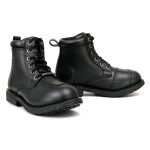 Milwaukee Leather MBL9322 Women’s Premium Black Leather Classic Lace-Up Motorcycle Riding Biker Boots