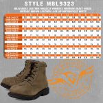 Milwaukee Leather MBL9323 Women’s Premium Crazy Horse Vintage Brown Leather Lace-Up Motorcycle Riding Boots - Image 3