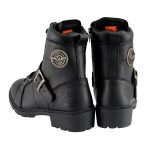 Milwaukee Leather MBL9325W Women’s Premium Black Leather Lace-Up Motorcycle Biker Rider Boots in Wide Width Size - Image 6