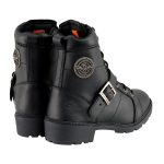Milwaukee Leather MBL9325W Women’s Premium Black Leather Lace-Up Motorcycle Biker Rider Boots in Wide Width Size - Image 7