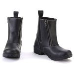 Milwaukee Leather MBL9327 Women’s Black Leather Motorcycle Riding Boots with Dual Zipper Closure - Image 4