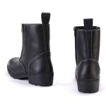 Milwaukee Leather MBL9327 Women’s Black Leather Motorcycle Riding Boots with Dual Zipper Closure - Image 8