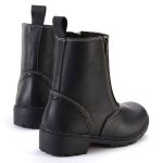 Milwaukee Leather MBL9327 Women’s Black Leather Motorcycle Riding Boots with Dual Zipper Closure - Image 9