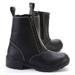 Milwaukee Leather MBL9327 Women’s Black Leather Motorcycle Riding Boots with Dual Zipper Closure - Image 10