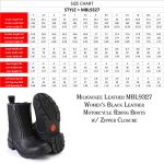 Milwaukee Leather MBL9327 Women’s Black Leather Motorcycle Riding Boots with Dual Zipper Closure - Image 3