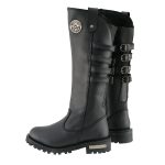 Milwaukee Leather MBL9345 Women’s Black 15-inch High Rise Leather Riding Boots with Four Calf Buckles - Image 5