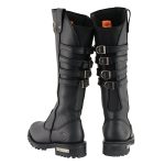 Milwaukee Leather MBL9345 Women’s Black 15-inch High Rise Leather Riding Boots with Four Calf Buckles - Image 6