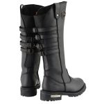 Milwaukee Leather MBL9345 Women’s Black 15-inch High Rise Leather Riding Boots with Four Calf Buckles - Image 7