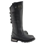 Milwaukee Leather MBL9345 Women’s Black 15-inch High Rise Leather Riding Boots with Four Calf Buckles - Image 8