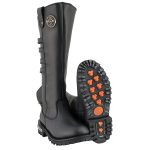 Milwaukee Leather MBL9345 Women’s Black 15-inch High Rise Leather Riding Boots with Four Calf Buckles - Image 9