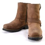 Milwaukee Leather MBL9353 Women’s Crazy Horse Brown Leather Motorcycle Rider Short Harness Boots - Image 3