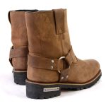 Milwaukee Leather MBL9353 Women’s Crazy Horse Brown Leather Motorcycle Rider Short Harness Boots - Image 7
