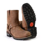 Milwaukee Leather MBL9353 Women’s Crazy Horse Brown Leather Motorcycle Rider Short Harness Boots - Image 9